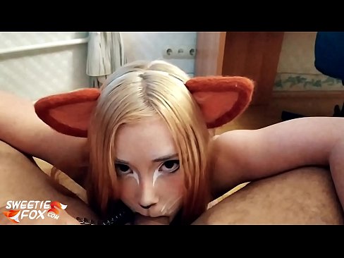 ❤️ Kitsune gbe dick ati pẹlu ni ẹnu rẹ ️❌ Fidio furo ❤